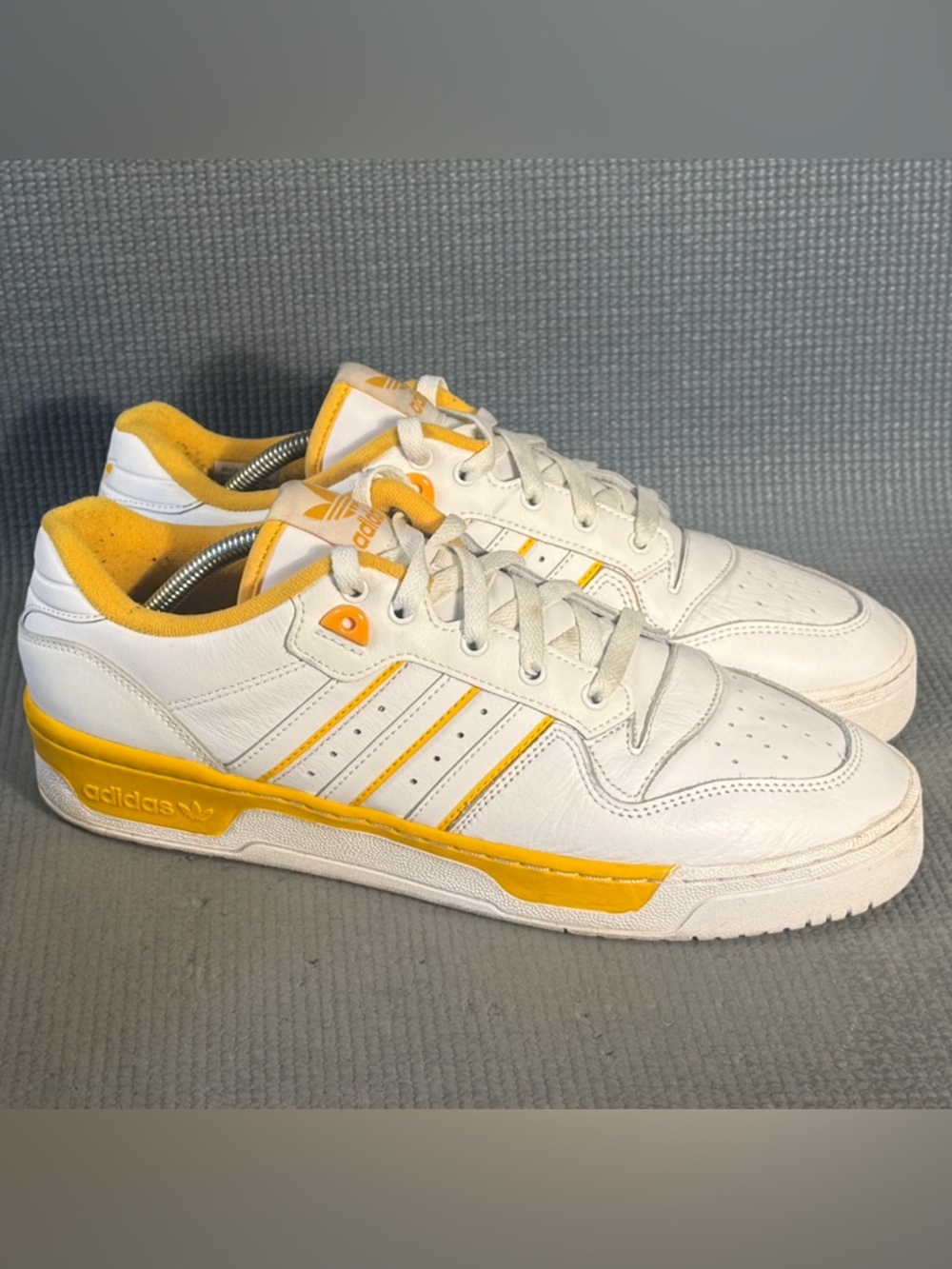 Adidas Rivalry Low ‘White Active Gold' Athletic Sneakers Men’s Size 11